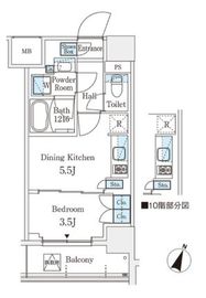 パークアクシス横浜阪東橋 514 間取り図