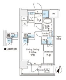 パークアクシス横浜阪東橋 515 間取り図