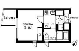 ラティエラ武蔵小山 203 間取り図