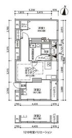 東雲キャナルコートCODAN 12-1210 間取り図