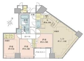 ブリリア一番町 6階 間取り図