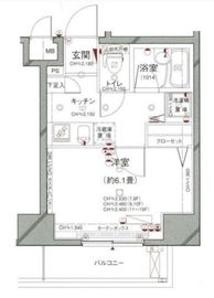 パレステュディオ六本木EAST2 7階 間取り図