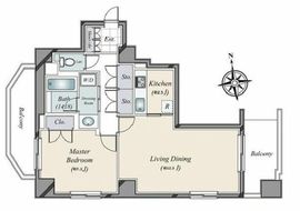 西麻布フォレストプラザ 12階 間取り図