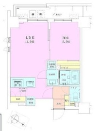 恵比寿レジデンス弐番館 601 間取り図