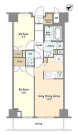 市谷台町坂フロント 603 間取り図