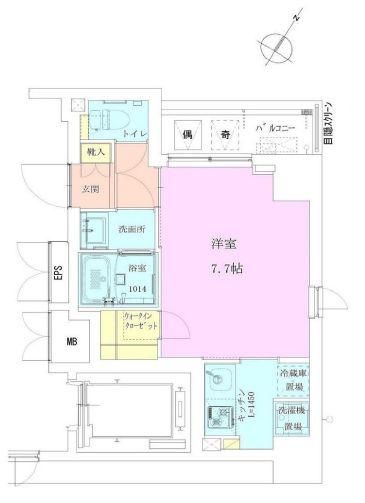 恵比寿レジデンス弐番館 204 間取り図