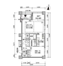 東雲キャナルコートCODAN 15-401 間取り図