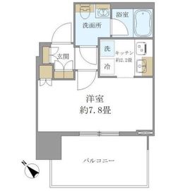 ブリリアタワー浜離宮 16階 間取り図