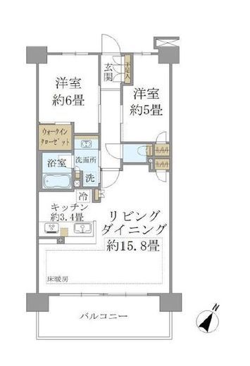 ブリリアシティ石神井公園アトラス 4階 間取り図