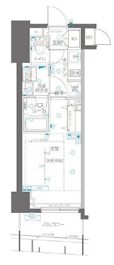 ZOOM横浜関内 9階 間取り図