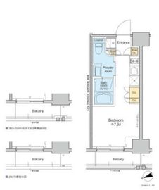 プラウドフラット虎ノ門 803 間取り図