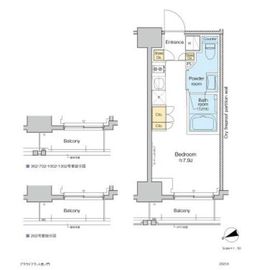 プラウドフラット虎ノ門 802 間取り図