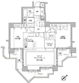 クレッセント新丸子Ⅴ 9階 間取り図
