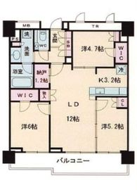 プラウドタワー亀戸クロス 11階 間取り図