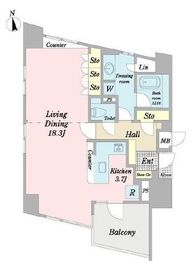 ファミールグラン用賀イクスヴィア 8階 間取り図