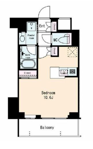 フレンシア用賀 202 間取り図