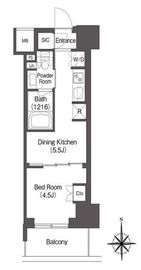 コンフォリア東新宿 816 間取り図
