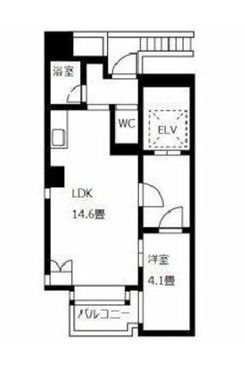 FLEG広尾FUSE 201 間取り図