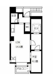 FLEG広尾FUSE 201 間取り図
