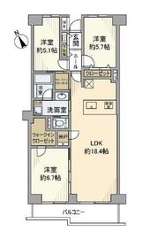 北品川ホームズ 3階 間取り図