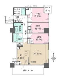 グレーシアタワー三鷹 23階 間取り図