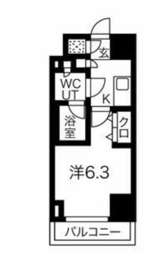 スパシエヴァロル品川荏原 7階 間取り図