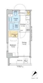 プラウドフラット墨田曳舟ディアージュ 201 間取り図