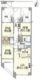 ヒルズ平和台ソルデンシア 4階 間取り図