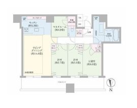 パークタワー晴海 5階 間取り図
