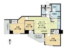 ライオンズシティ東陽町親水公園 3階 間取り図