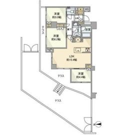 ブリリア久が原 1階 間取り図