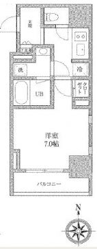 KDXレジデンス神田 203 間取り図
