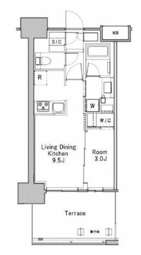 リビオレゾン東陽町ステーションプレミア 1階 間取り図