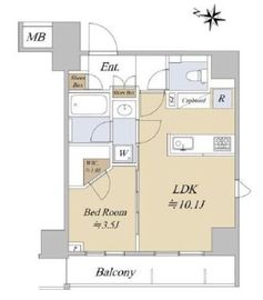ウィルレーナ目白 8階 間取り図