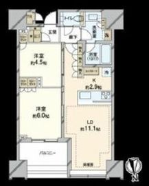 白金ザ・スカイ 17階 間取り図