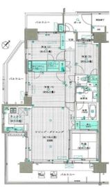 デュオシティイースト 14階 間取り図