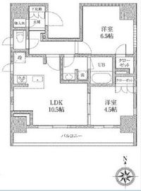KDXレジデンス神田 1302 間取り図
