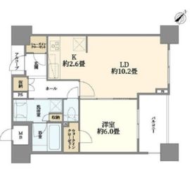 リーデンススクエア桜木町 6階 間取り図