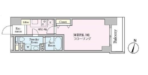 グランプラス千駄木 5階 間取り図