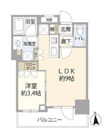 リビオレゾン三田 4階 間取り図
