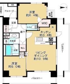 ブリリア三鷹 6階 間取り図