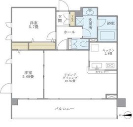 プレミアコンフォート高井戸 201 間取り図