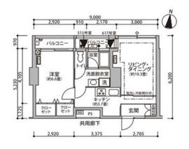 東雲キャナルコートCODAN 11-617 間取り図