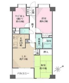 インペリアル武蔵野シティ 8階 間取り図