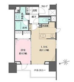 イニシア上野根岸 10階 間取り図