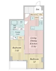 グリーンホームズ2 306 間取り図