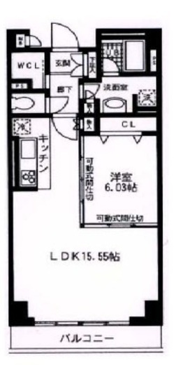 A-PLACE田町イースト (エープレイス田町イースト) 1002 間取り図