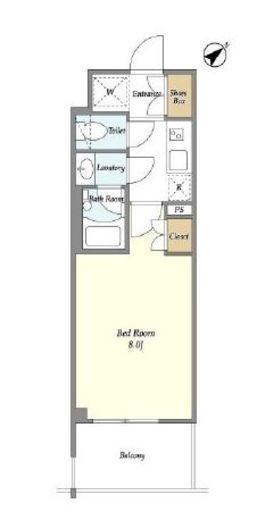 BluRock東神奈川 207 間取り図
