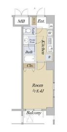 メイクスデザイン茅場町 8階 間取り図