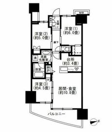 プラウドシティ東雲キャナルマークス 11階 間取り図